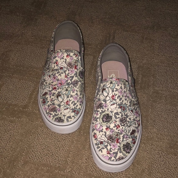 vans asher women's floral skate shoes